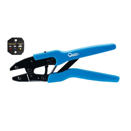 Quest Technology International Coax Ratchet Crimp Tool - 10-22 Awg (Insulated Terminals) TRF-3051